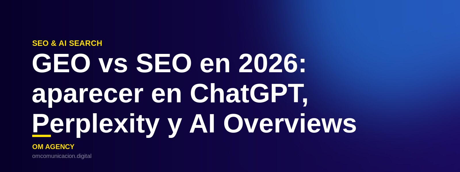 Resultado de búsqueda de Google con una AI Overview y respuestas generativas de ChatGPT y Perplexity citando marcas como fuente